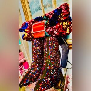 Jessica Simpson Prexton booties multi gems